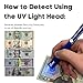 Dri Mark BioGuard Dual Test Counterfeit Money Detector Pen, UV Light Head Bonus Pack (6 Pack Dual Test)