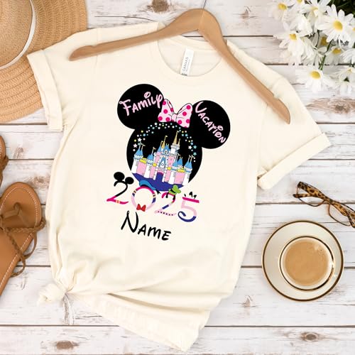 Family Vacation Shirts 2025 Family Matching Shirts Family Trip Essentials Custom Destination Text4