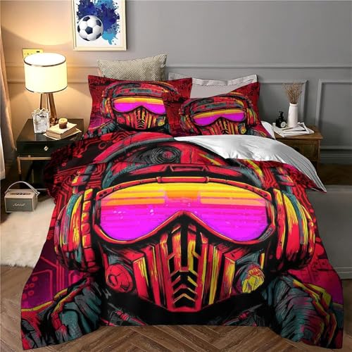Parure de lit cyberpunk idée cadeau originale pour lit simple d'adolescent - 6