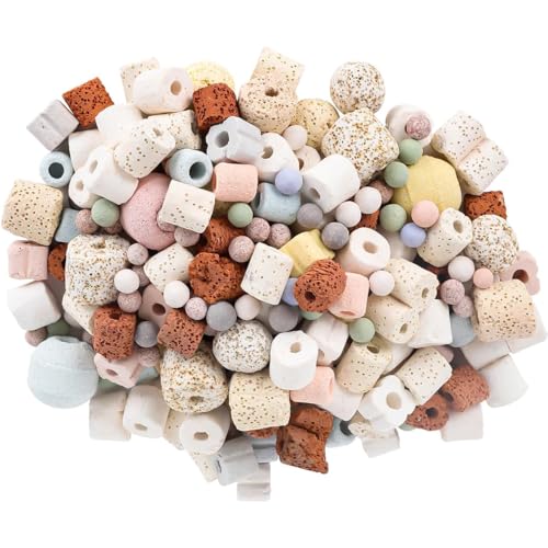 Bessy shop 10-in-1 Aquarium-Filtermedien Set - Bio-Kugeln & Keramikringe für Aquarium/Teich, poröser Filter mit Aktivkohle, Aquarium Ersatz Filter für AquariumTeich Wasserfallbrunnen(420g)