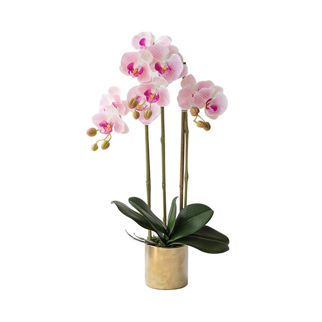 AYCDL Artificial Flower Set, Artificial Flowers with Planter Artificial Orchid in Vase Fake Flower for Living Room Arrangements Beautiful Artificial Flow