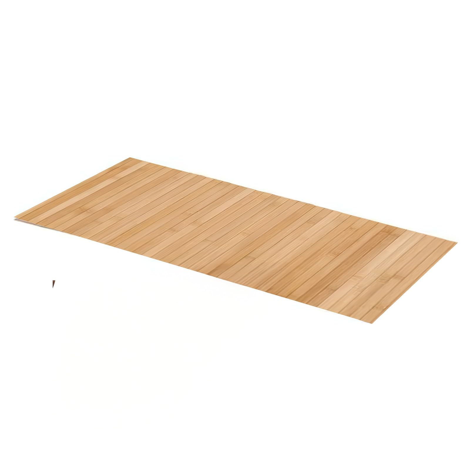 PARAMAISON Tappeto Bamboo Cucina Soggiorno Corridoio, Passatoia Fondo Antiscivolo, Antimacchia, Multiuso, Lavabile | Naturale 50x250cm