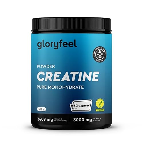 Creatin Monohydrat 500g (CreapureÂź) - 99,99% reines Mikronisiertes Pulver - 146 Portionen Kreatin Monohydrat - Premium Rohstoff aus Deutschland - LaborgeprĂŒft in Deutschland hergestellt