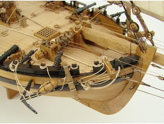 Shipyard WW:007 HMS Rattlesnake 1776, Modellbausatz Schiff im Maßstab 1:72, 57,7 x 22,8 x 46,8 cm, Bausatz zum Bauen