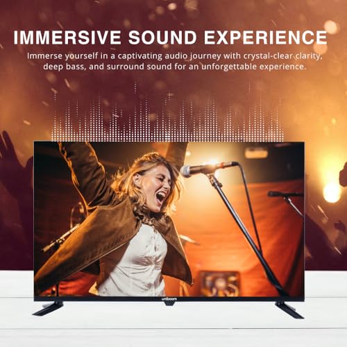 Image of Uniboom Optima Series 80 cm (32 inch) HD Smart LED TV |Android TV with Voice Command App |5000+ Free Movies |30W Sonic Boom Speakers| 500+ Certified Apps |Mobile Remote |Mobile Screen Cast-32S-ULT-AED