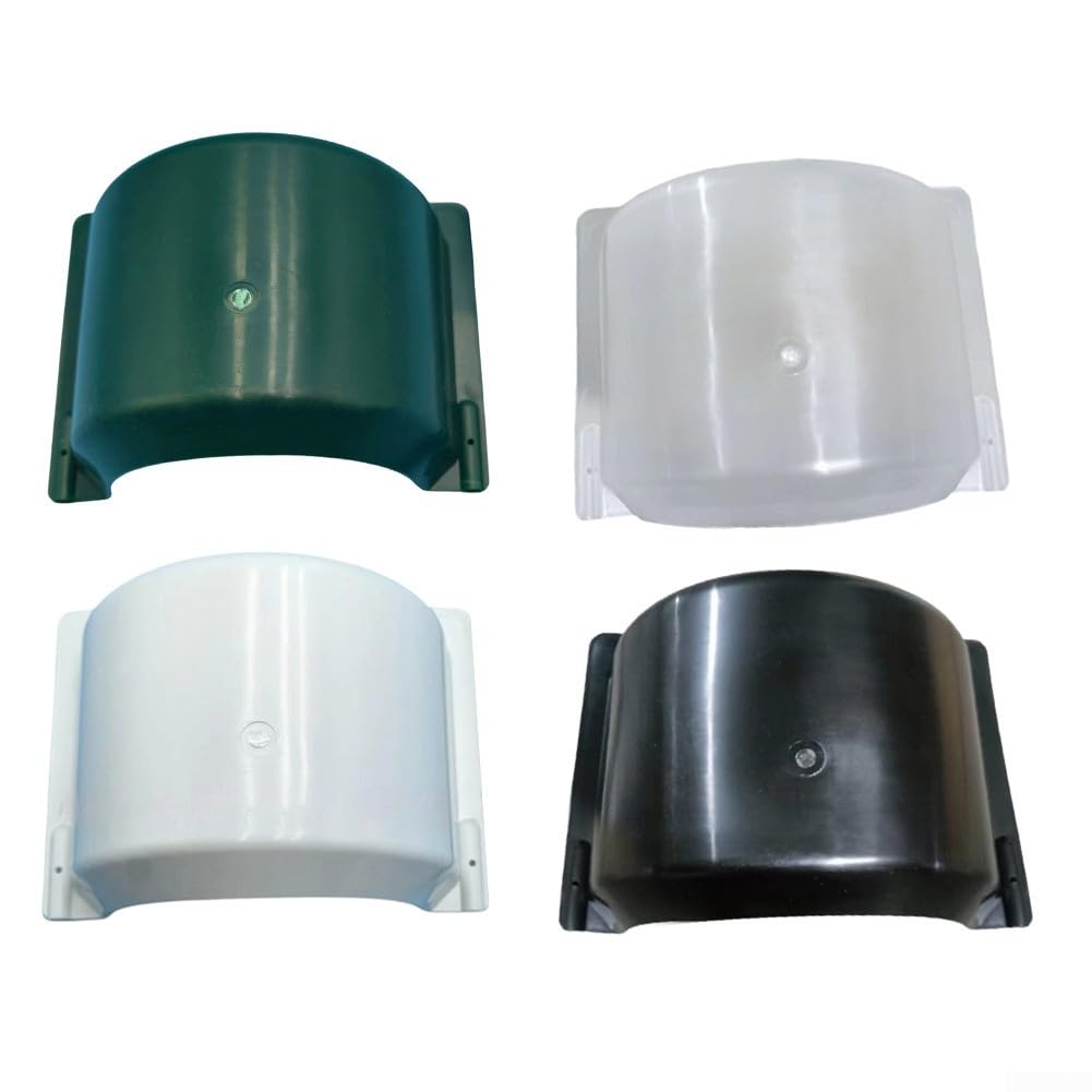 Confezione da 4 protezioni per la testa dell'irrigazione, in PP per proteggere gli irrigatori dai veicoli, ridurre l'eccesso di spruzzo sui prati, verde, bianco, nero, trasparente (verde)