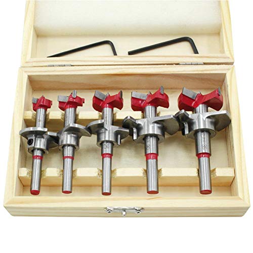 RecoverLOVE Professionelle Forstner Bohrer Set Holzbearbeitung Bohrer Selbstzentrierenden Lochsägen Holz Bohren Bohrwerkzeuge Elektrowerkzeug Für Holz Kunststoff Sperrholz 15-35mm Cover