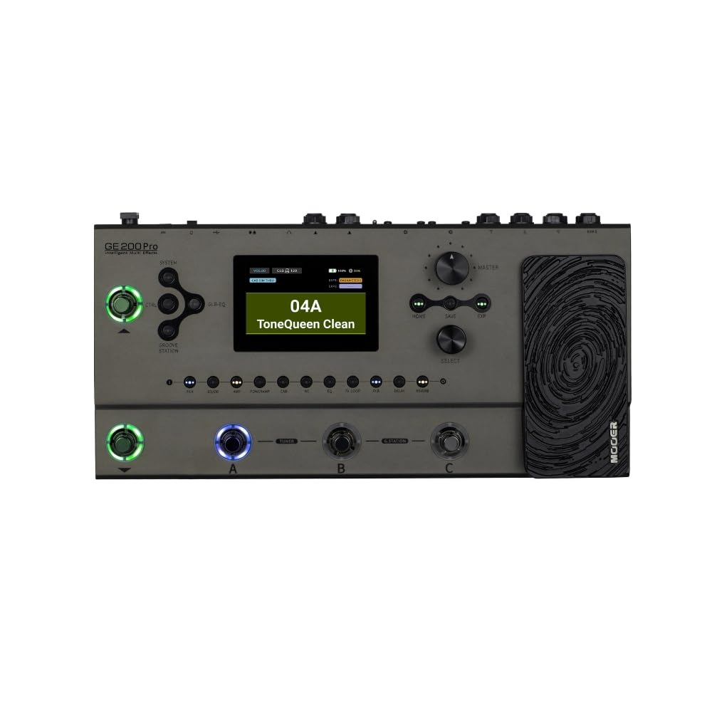 Mooer Pedaleira Multiefeitos GE200 Pro | para Guitarra, USB, Saída