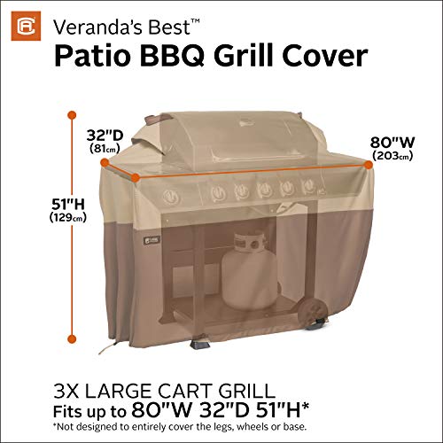 Classic Accessories Veranda's Best Waterproof BBQ Grill Cover, 80 x 32 x 51 Inch by Classic Accessories - Image 3