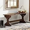 Backyard Discovery Garden Farmhouse Wood Bench, Indoor and Outdoor Accent, Walkway, Gardens, Patio, Porch, Walnut