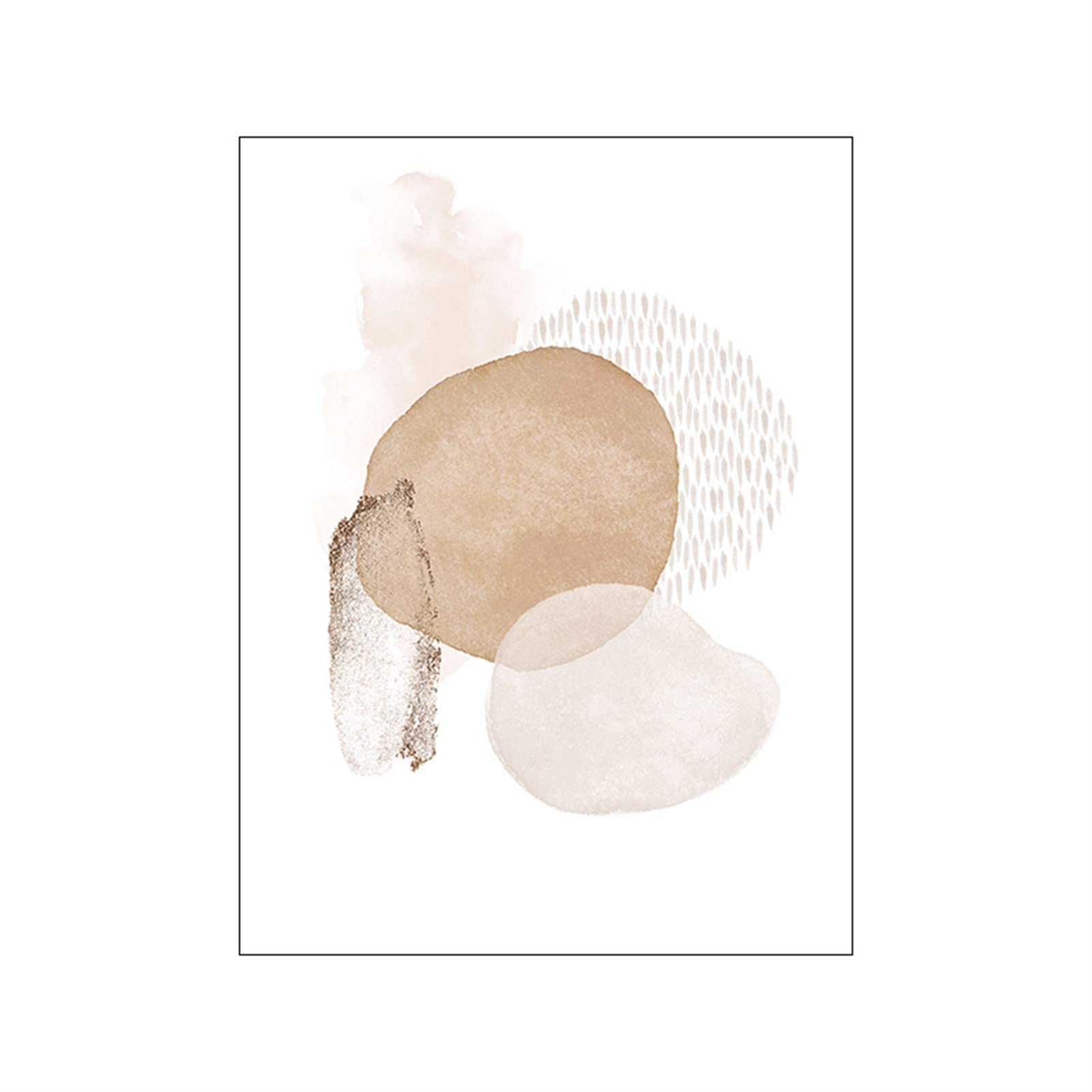 Sarah Duke Juego de 3 pósteres abstractos, arte de pared estético en beige, cuadros en lienzo sin marco, modernos para sala de estar y dormitorio (estilo A, 50 x 70 cm)