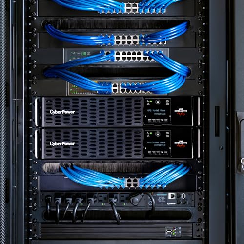 Image of CyberPower PR750RT2UC Smart App Sinewave UPS Battery Backup and Surge Protector, 750VA /750W, 8 Outlets, 2U Rack /Tower, AVR, Built-in Cloud Monitoring, UL Certified