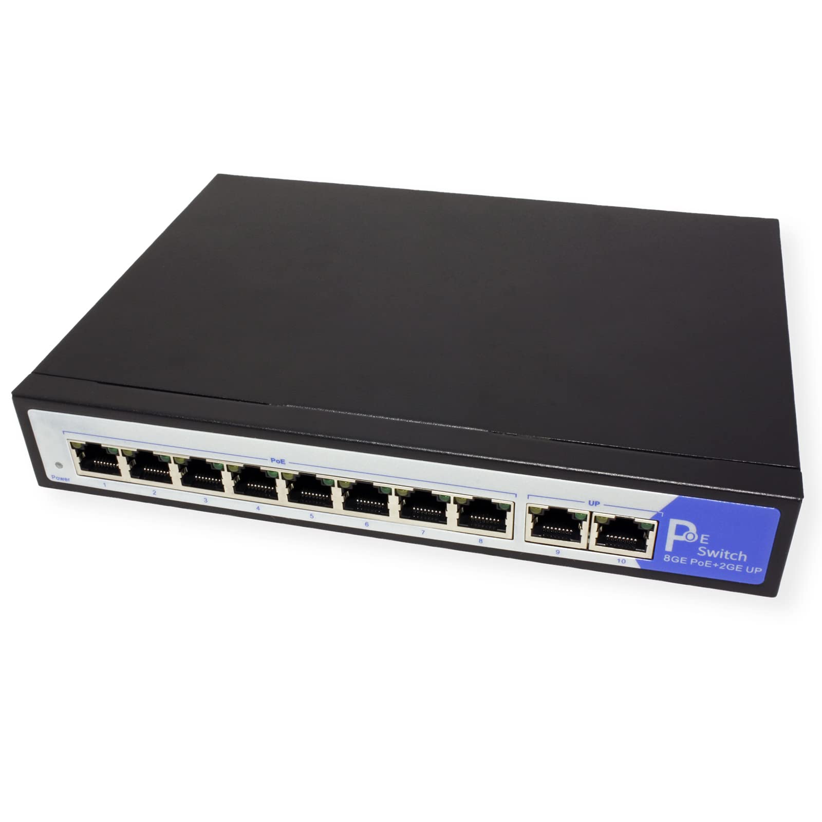 VALUE PoE+ Gigabit Ethernet Switch, 8+2 porty