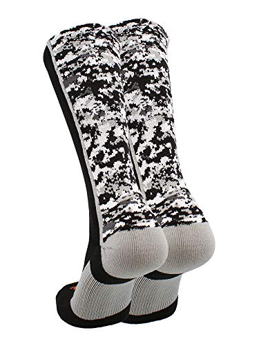 Image of TCK Athletic Crew Socks Digital Camo Football Basketball Lacrosse