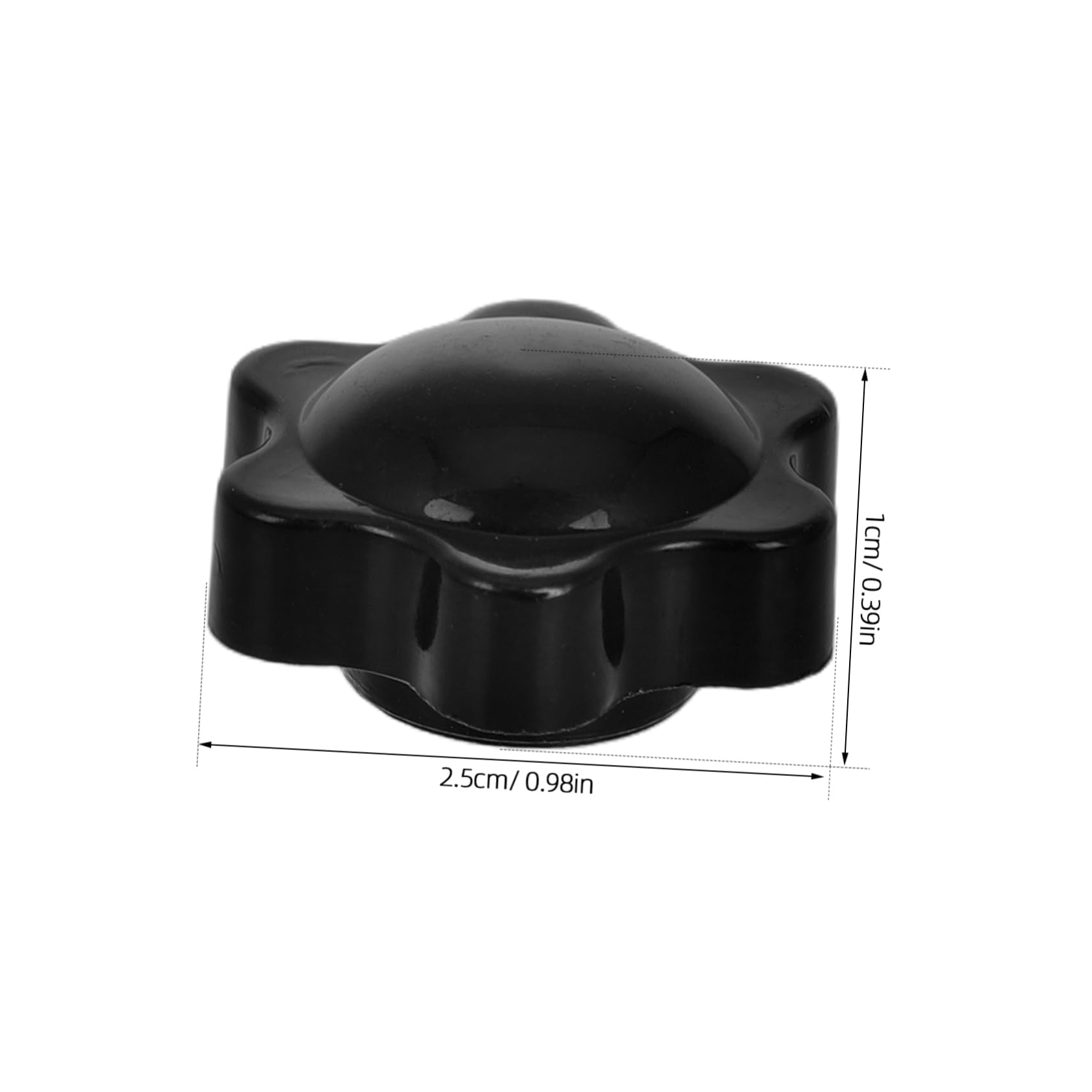 GOOHOCHY Plastic Handle Nut Knurled Thumb Nuts 20pcs Star Knobs Hexagon Head Thru Knob for Various Applications