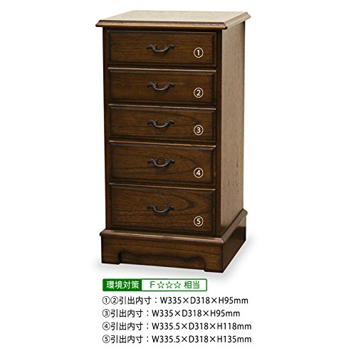 東海家具アンティークチェスト 東海家具工業 ワイドチェスト 4段 アンティーク調 ノワール 幅