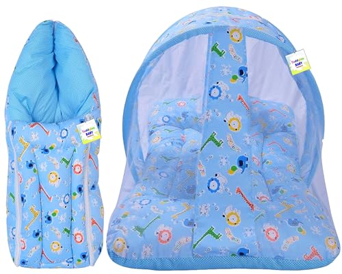 Image of Toddylon Baby Essentials Kit Combo Set 19 in 1 Baby Combo Pack 0-6 Months Hospital Bag Kit Baby Clothes & Accessories Gift Set (Blue)