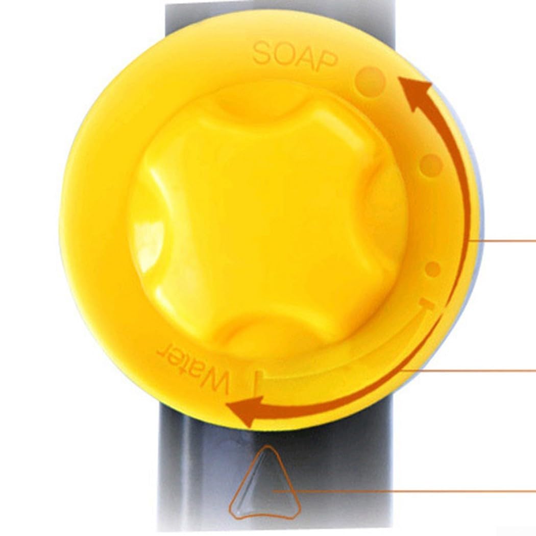 Zoegneer Buse de pulvérisation pour tuyau d'arrosage avec savon de 100 ml et réservoir d'engrais, 8 modes de réglage, déclencheur de verrouillage pour lavage de voiture, alimentation des plantes