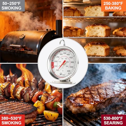Image of Oven Thermometer 2.75-Inch Dual Scale, 50-300C /100-600F, NSF 2‑Pack