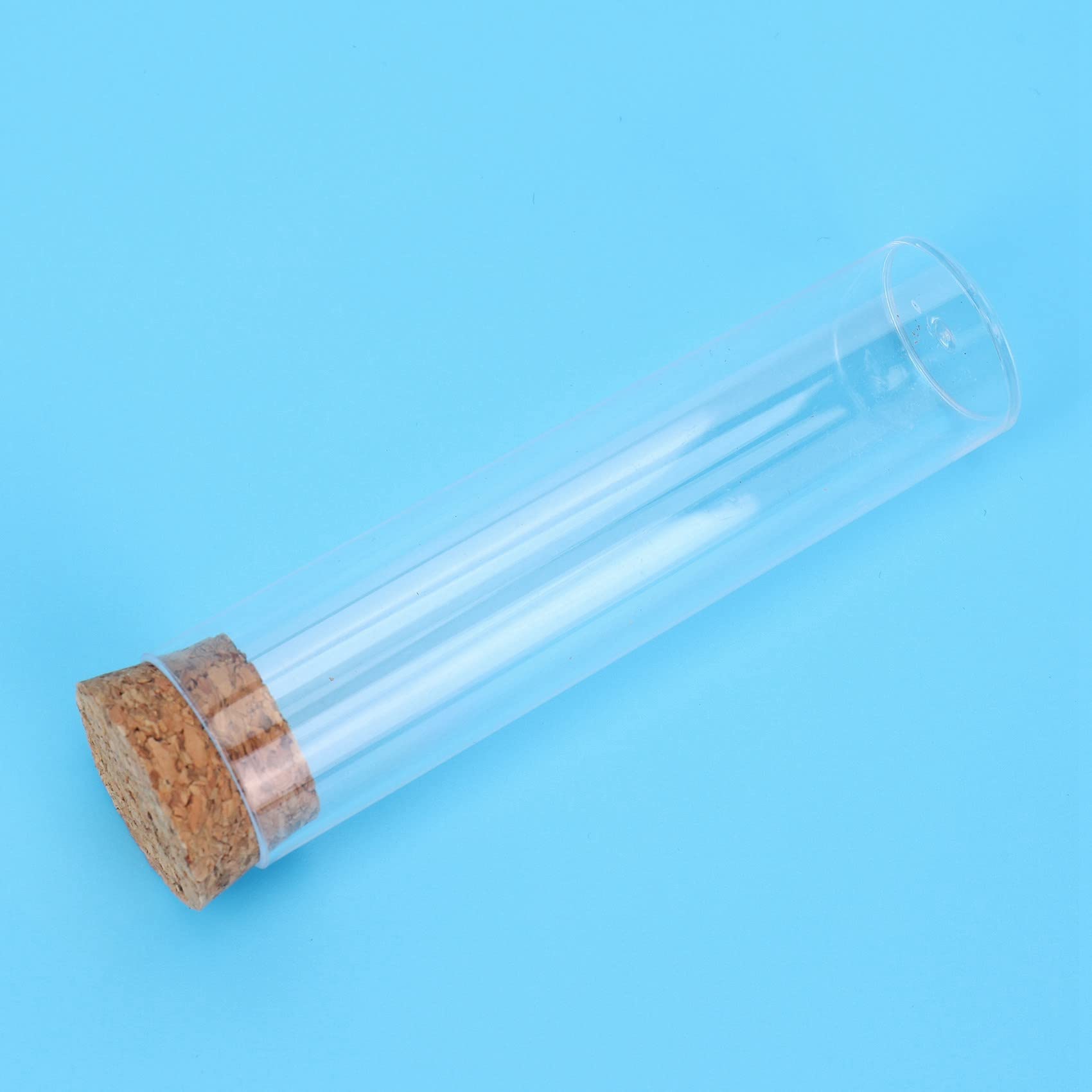 150 Stücke/Pack 25X95mm Tee Plastik Reagenz Glas mit Flachem Boden Drosophila Fläschchen Kultur RöHrchen mit Kork Stopfen