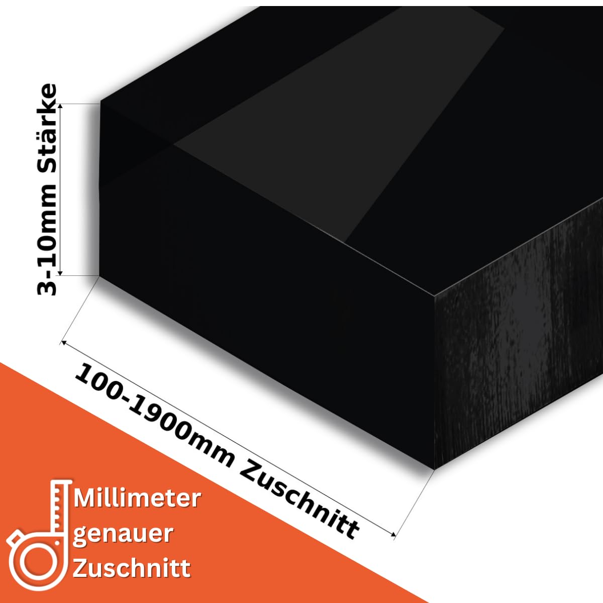 Produktbild von Acrylglasplatte Weiß 3 Mm – 600 X 1200 Mm, Laserpoliert, Beidseitige Schutzfolie, Individuell Zuschneidbar