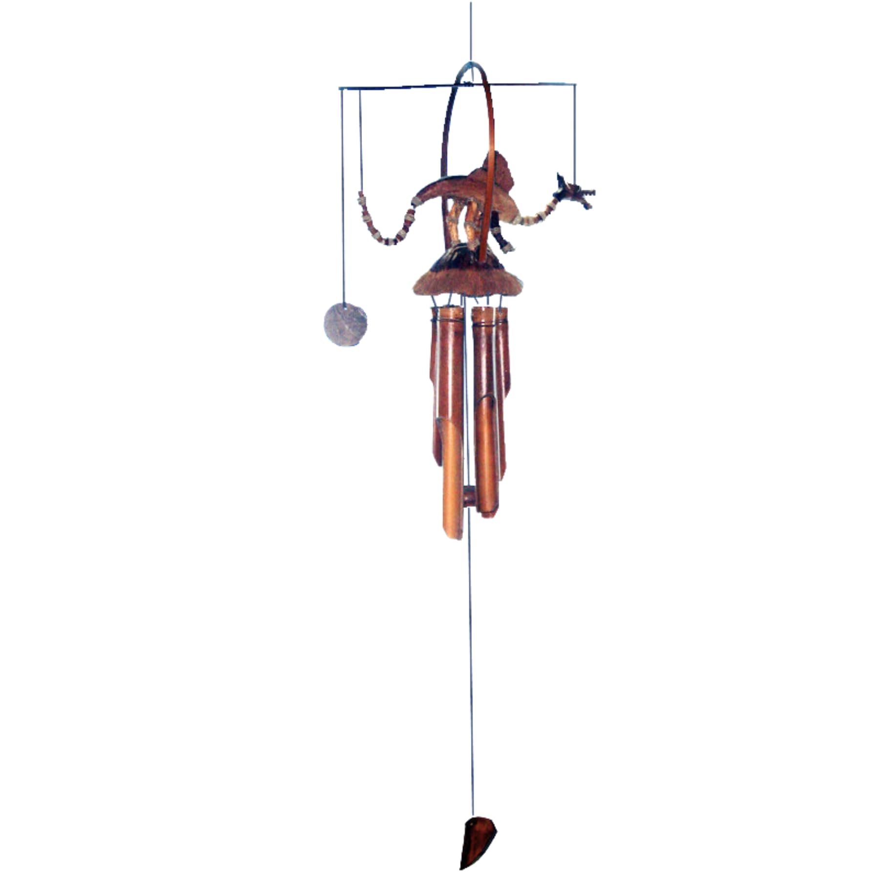Windspiel mit Wackelkopf und Schwanz, Drache, Holzspiel, Outdoor-Gartendekoration, Fantasy-Thema, 120 cm hoch