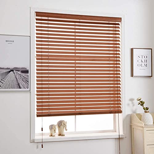 Persianas venecianas de madera con acabado premium y lamas de 50mm para dormitorio 3