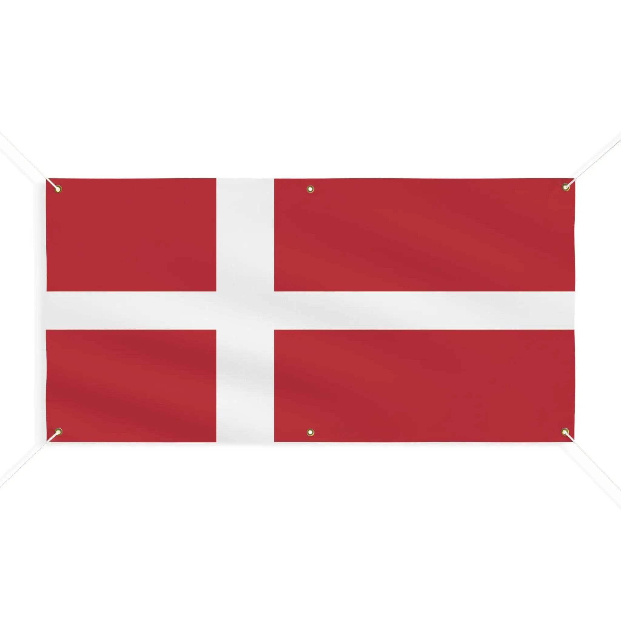 Drapeau du Danemark de qualité supérieure 190x380cm, pavillon résistant à 6 œillets - 4