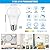 ASOMST 4-Pack A19 LED Light Bulbs, 100W Equivalent LED Bulb, 5000K 1100Lumen Light Bulb 11W, Non-Dimmable E26 Frosted Lighting, CRI 85+, No Flicker