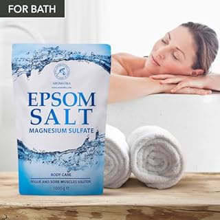 Sali da Bagno 3kg - Sali di Epsom 3000g - 100% Magnesio Naturale - Lenitivo e Allevia i Muscoli - Rilassamento e disintossicante - Cura del corpo - Miglior sonno - Pediluvio Massaggio