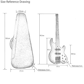 Amazon | 4弦ヘッドレスベースギター ASHボディとロースト