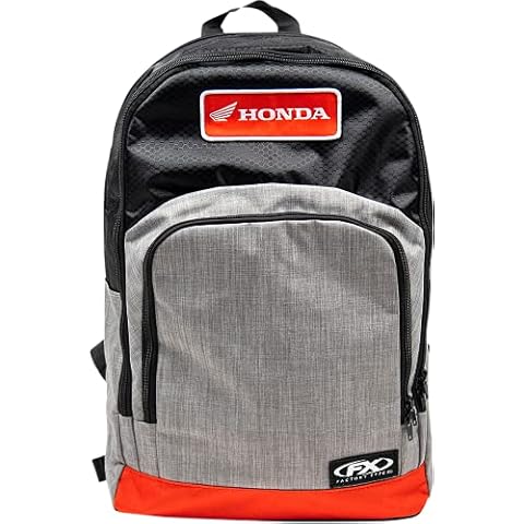 Factory Effex Men's Honda Backpack, Black/Grey/Red, One Size Cover