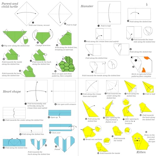300 Sheets Origami Paper,20Colors,200 Sheets 6 Inch Square Colored Paper for Crafts and 100pcs self-Adhesive Wiggle Eyes Sets,Doubled Sided Color Craft Paper