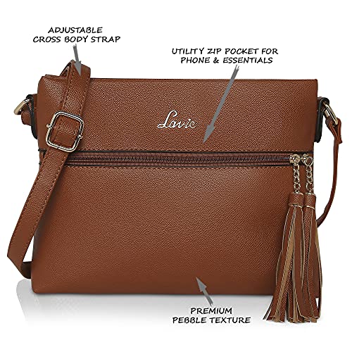 Image of Lavie Women's Tasco Tassel Sling Bag | Ladies Purse Handbag