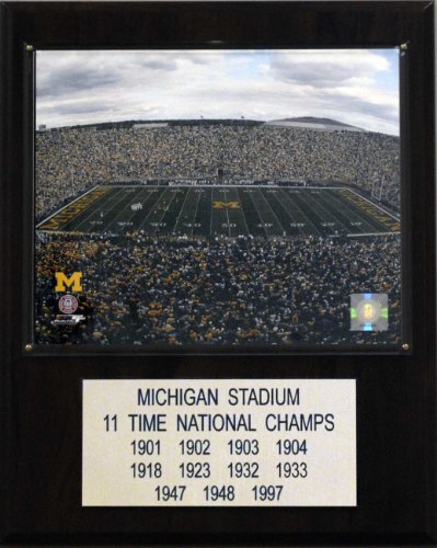 NCAA Football Michigan Stadium Stadium Plaque