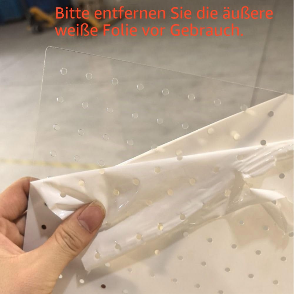 Trennwand für Fischzuchtkoffer, transparente Trennwand für Aquarien, 3 mm Loch, praktische Acryl-Leitwand mit Saugnapf (40 x 50 cm)
