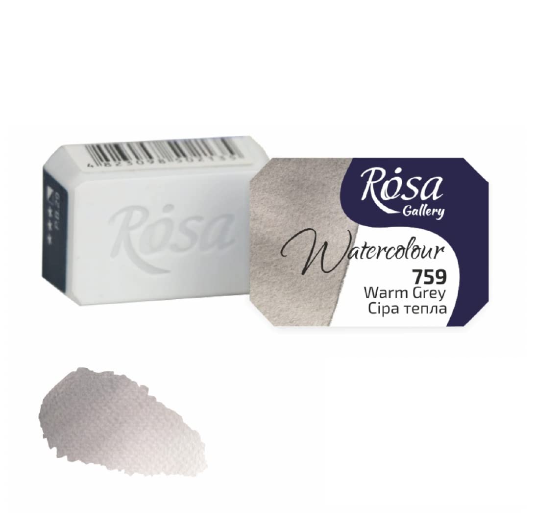 HSD Rosa Gallery Warm Grey Watercolour Pan2.5MlProfessional Artist Quality from B&Q