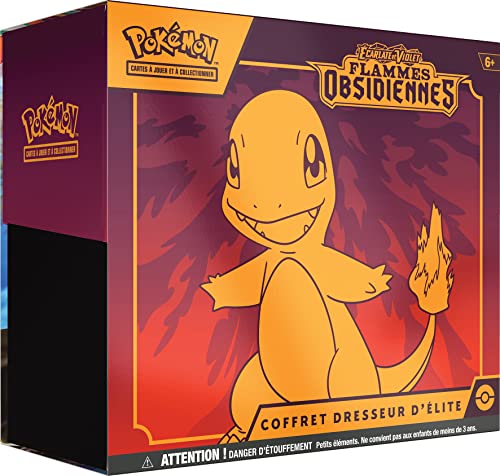 Pokémon - Coffret Dresseur d'Élite - Ecarlate et Violet - Flammes Obsidiennes (EV03) - Jeux de société - Cartes à Collectionner - A partir de 6 Ans -...