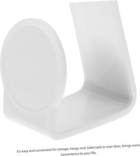 Miniatura 5 de 2 ganchos z fáciles de instalar para asiento de inodoro baño cocina ganchos de plástico para abrigos sombreros paraguas