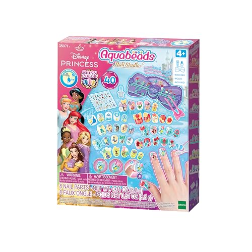 Aquabeads Disney Prinzessinnen Nagelstudio, 35071, Wasserperlen,...