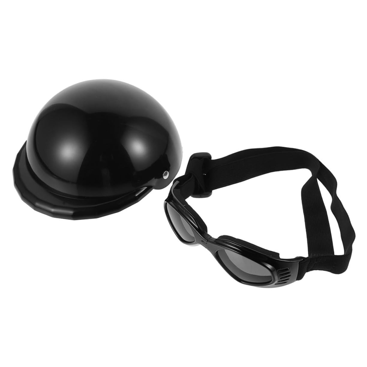 Casque et lunettes pour chien protection pour balades en moto et vélo