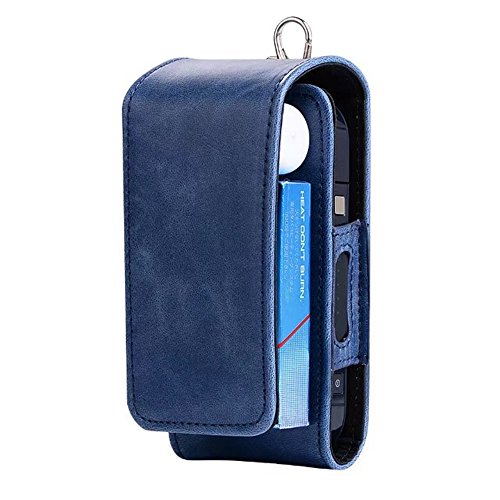JOMA-E-Shop-Protective-Cigar-Cover-Pouch-Bag-for-E-cigarette-Protective-Wallet-Case-Electronic-Cigarette-PU-Leather-Carrying-Case-Box-Holder-CoverBlue