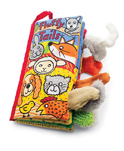 Image of Jellycat Fluffy Tails: A Soft Activity Baby Book Children's Book - Baby Gift