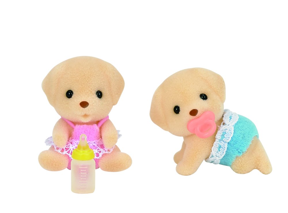 Amazon.co.jp: Sylvanian Families Labrador Twins, Yellow : おもちゃ