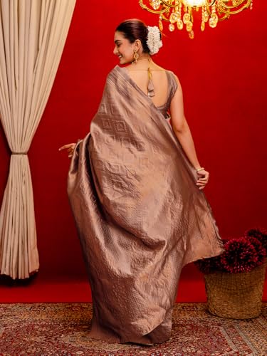 Image of SIRIL Women's Kanjivaram Soft Silk Saree Pure Silk Saree With Unstitched Blouse Piece