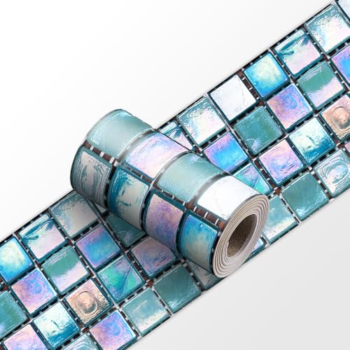 VisitRyl Cenefas Adhesivas para Cocina Baño Decorativas YX-220 15 * 240cm Fácil Aplicación Resistente Agua