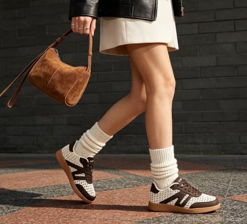 Image of LUCKY STEP Women Retro Gum Sole Fashion Sneakers