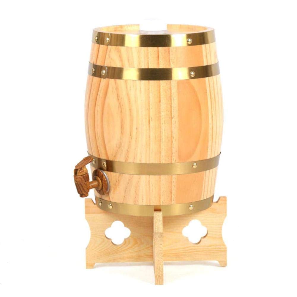 Buy KDJJH Wine Barrel Dispenser, Oak Whiskey Barrel 10L Oak Aging