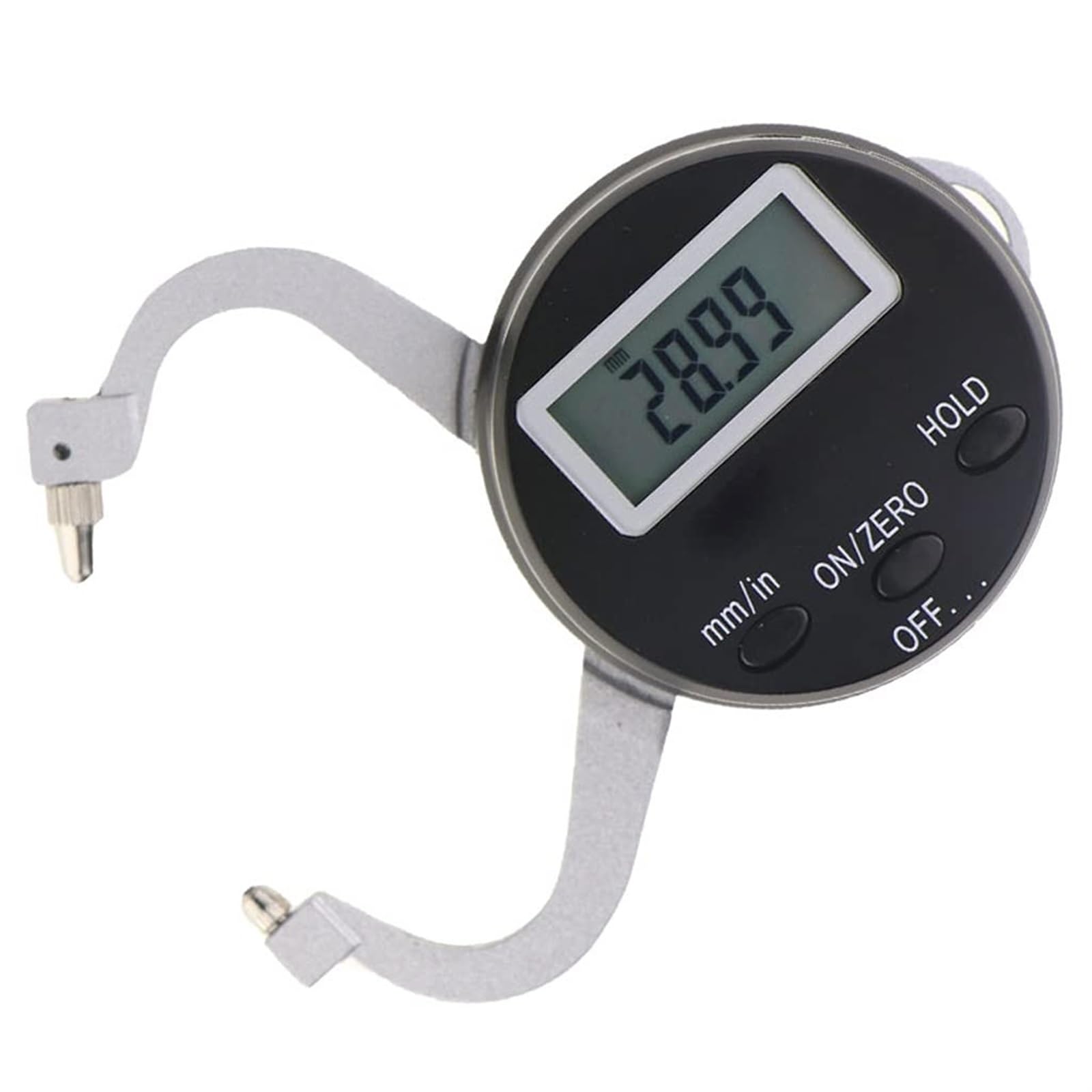 KanDuo Calibrador a Vernier Digital, Herramienta de medición de Calibre de Profundidad de precisión, Calibre de medición electrónico 0~25 mm Diámetro Externo Indicador de medición Digital