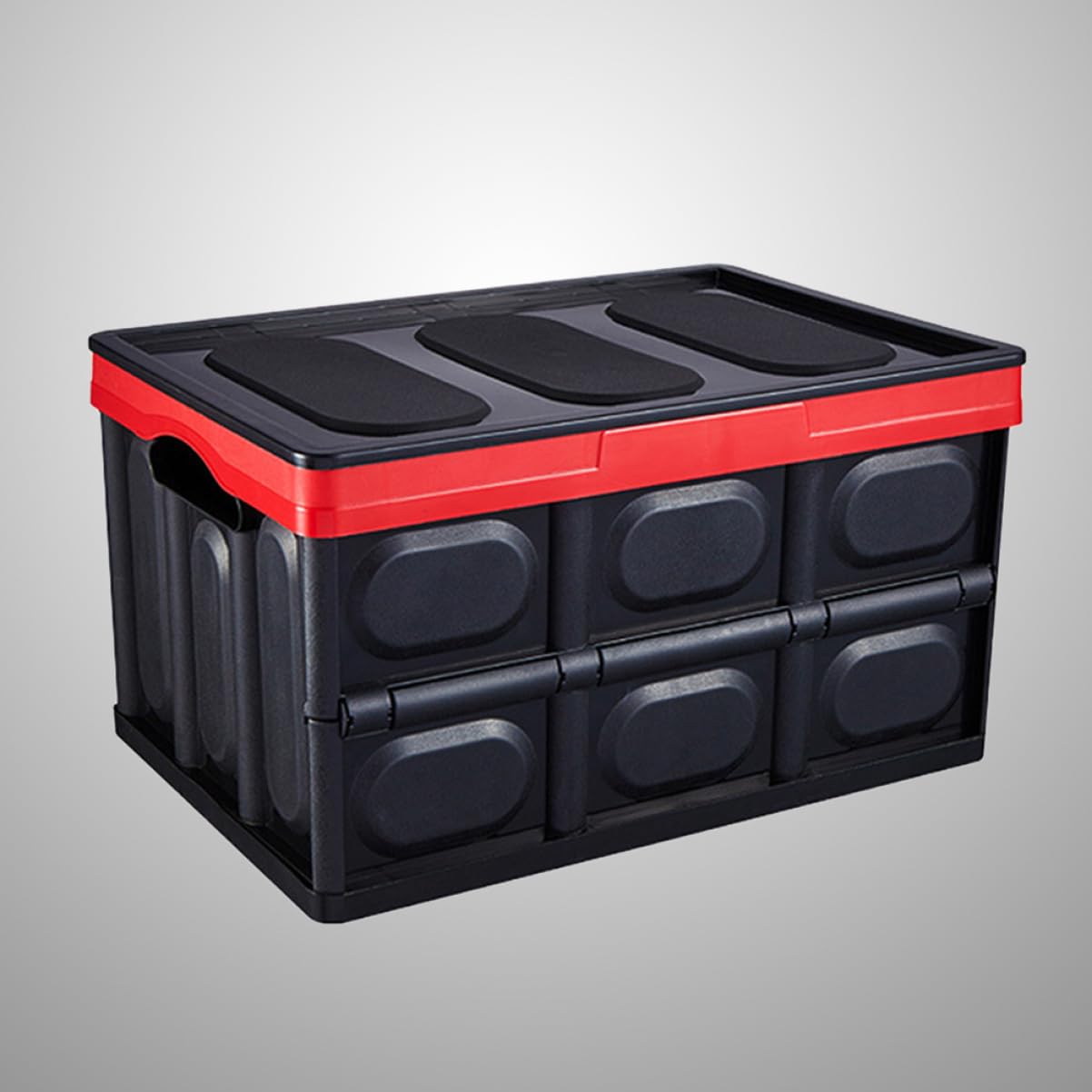 OUNONA Organisateur de coffre de voiture pliable conteneur de stockage de coffre organisateur de poubelle car organizer Black